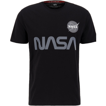 Alpha Industries  T-Shirts & Poloshirts NASA Reflective T-Shirt - black günstig online kaufen