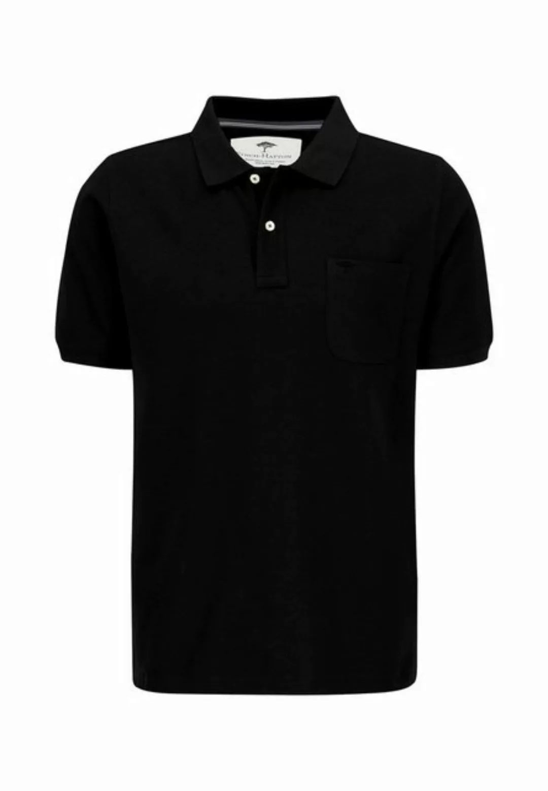 FYNCH-HATTON Poloshirt Poloshirt Piquê aus Baumwolle mit Brusttasche Schwar günstig online kaufen