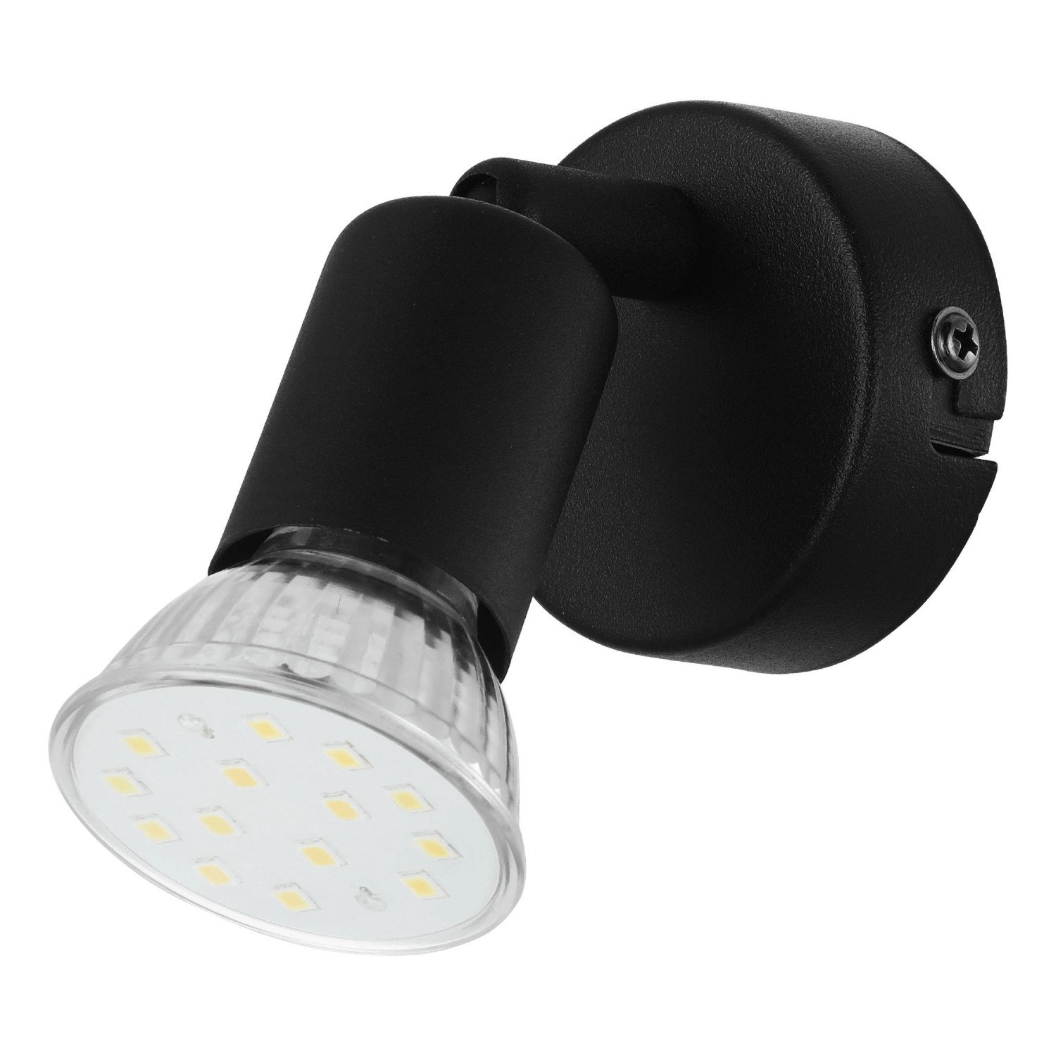 Eglo Spot Buzz-LED 1-flammig Ø 6 cm Schwarz günstig online kaufen