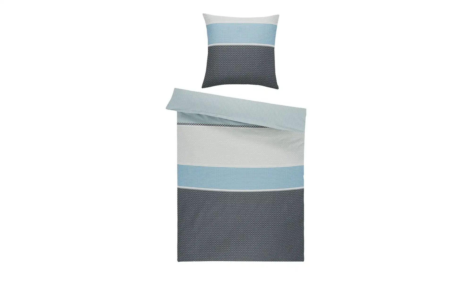 Como Green Mako-Satin Bettwäsche   ¦ blau ¦ Maße (cm): B: 135 Bettwaren > B günstig online kaufen