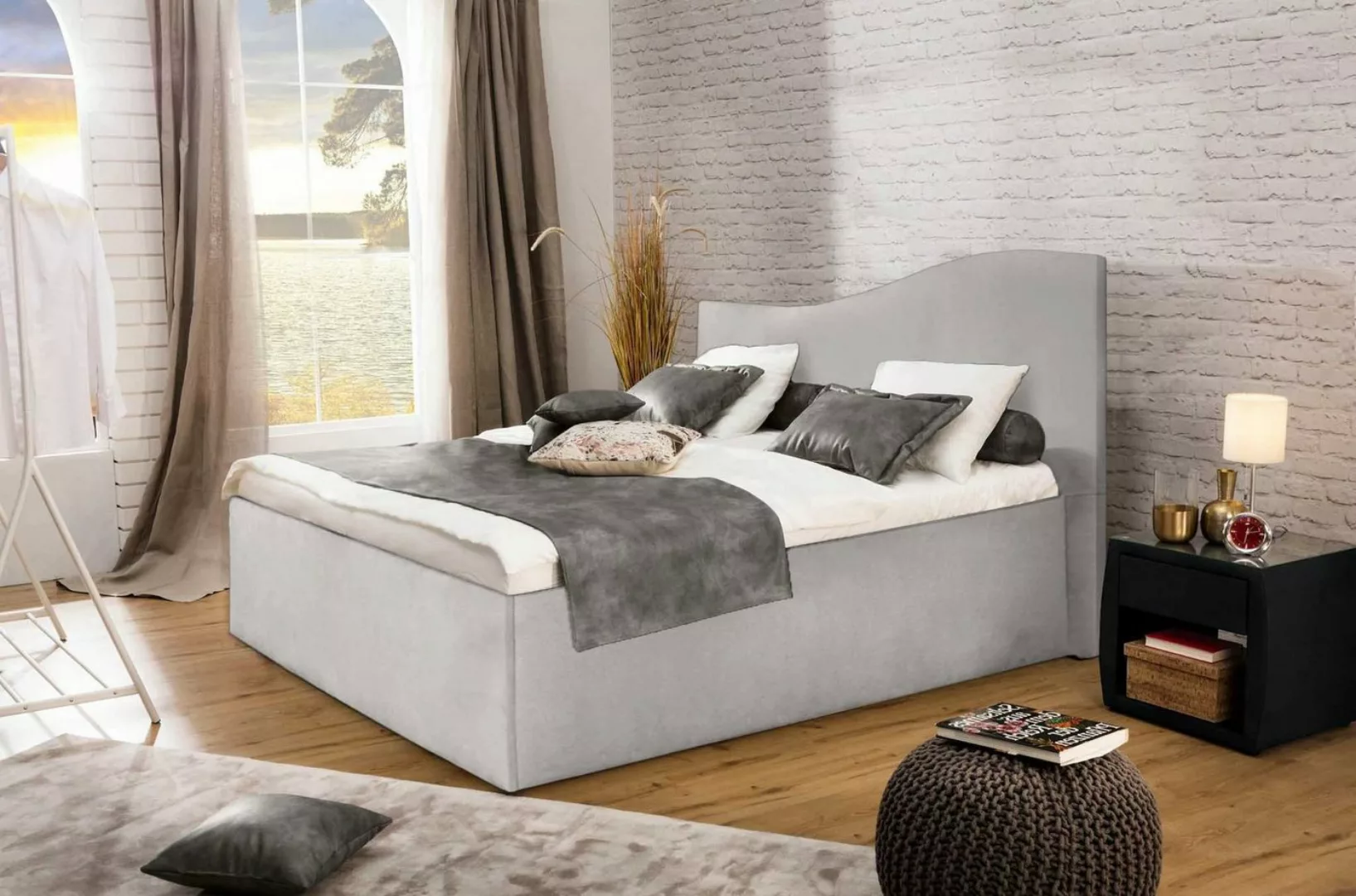 Halmon Schlafkomfort Betten Polsterbett Lyon günstig online kaufen