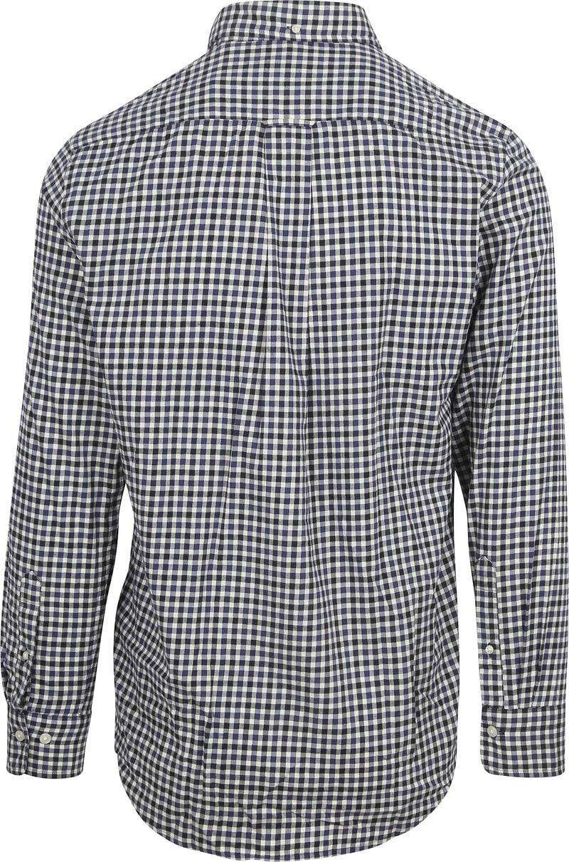 Gant Hemd Twill Gingham Navy - Größe 3XL günstig online kaufen