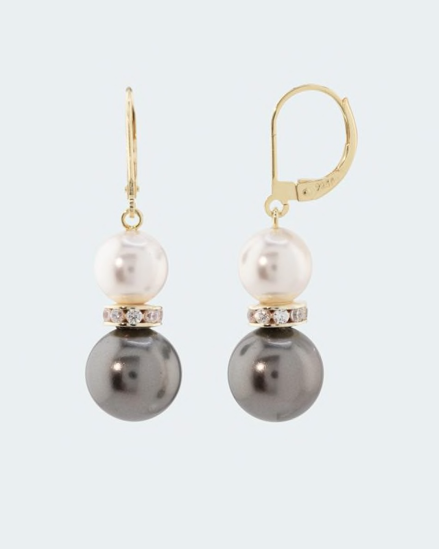Pfeffinger Ohrhaken MK-Perlen 8/10 mm + Zirkonia günstig online kaufen