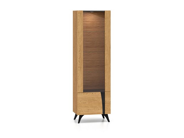 Feldmann-Wohnen Vitrine Toscania (1 Glastür, 1 Holzboden, 3 Glasböden, 1-St günstig online kaufen