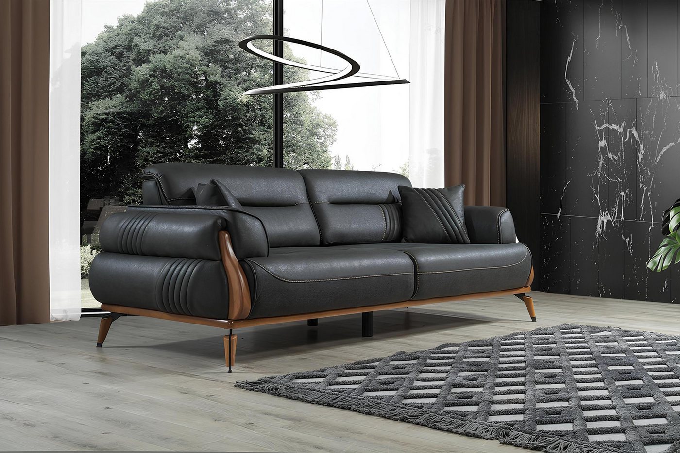 Xlmoebel Sofa Neues Dreisitzer-Polstersofa für das Wohnzimmer im Design-Sti günstig online kaufen