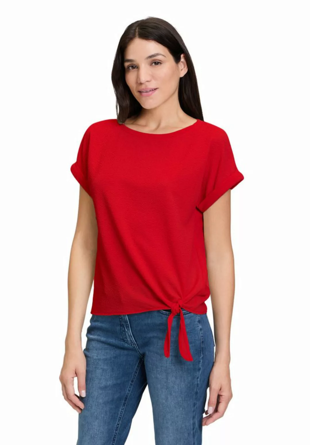 Betty Barclay Kurzarmshirt Betty Barclay Halbarm-Shirt mit Schleifenknoten günstig online kaufen