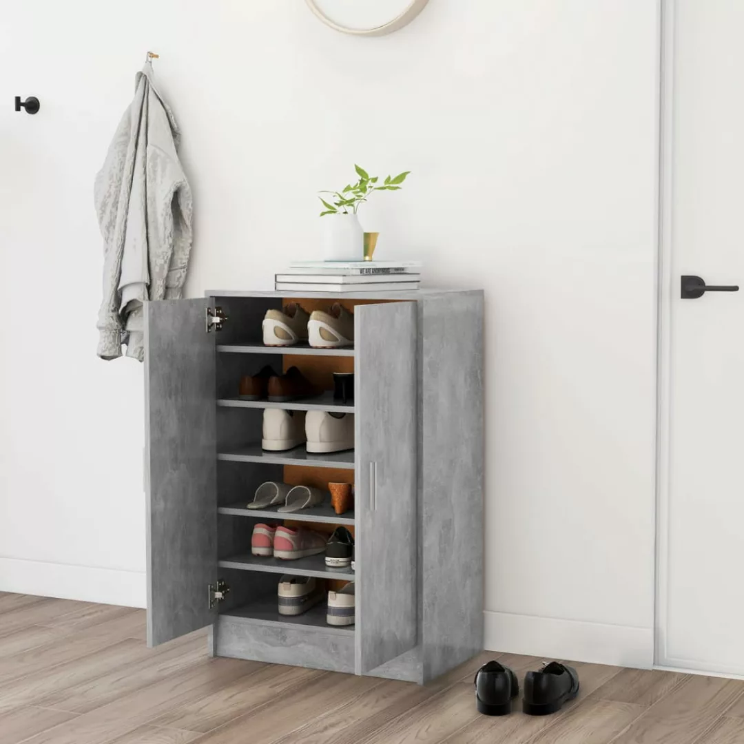 Schuhschrank Betongrau 60x35x92 Cm Spanplatte günstig online kaufen