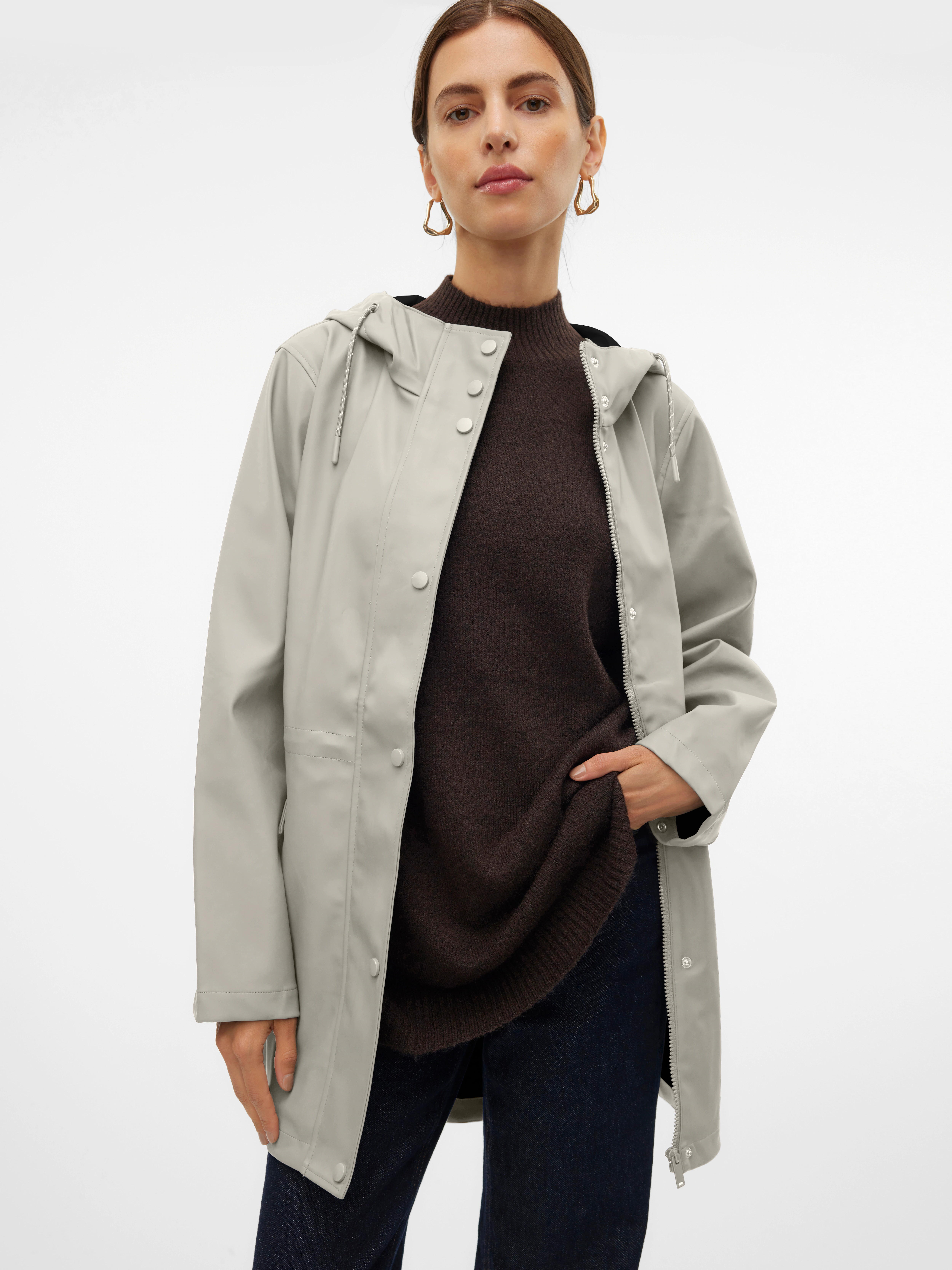 Vero Moda Regenjacke "VMMALOU COATED JACKET", mit Kapuze günstig online kaufen