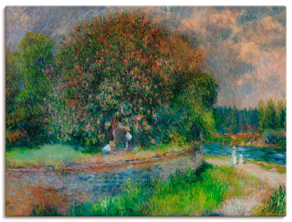 Artland Wandbild »Blühender Kastanienbaum«, Wiesen & Bäume, (1 St.), als Le günstig online kaufen