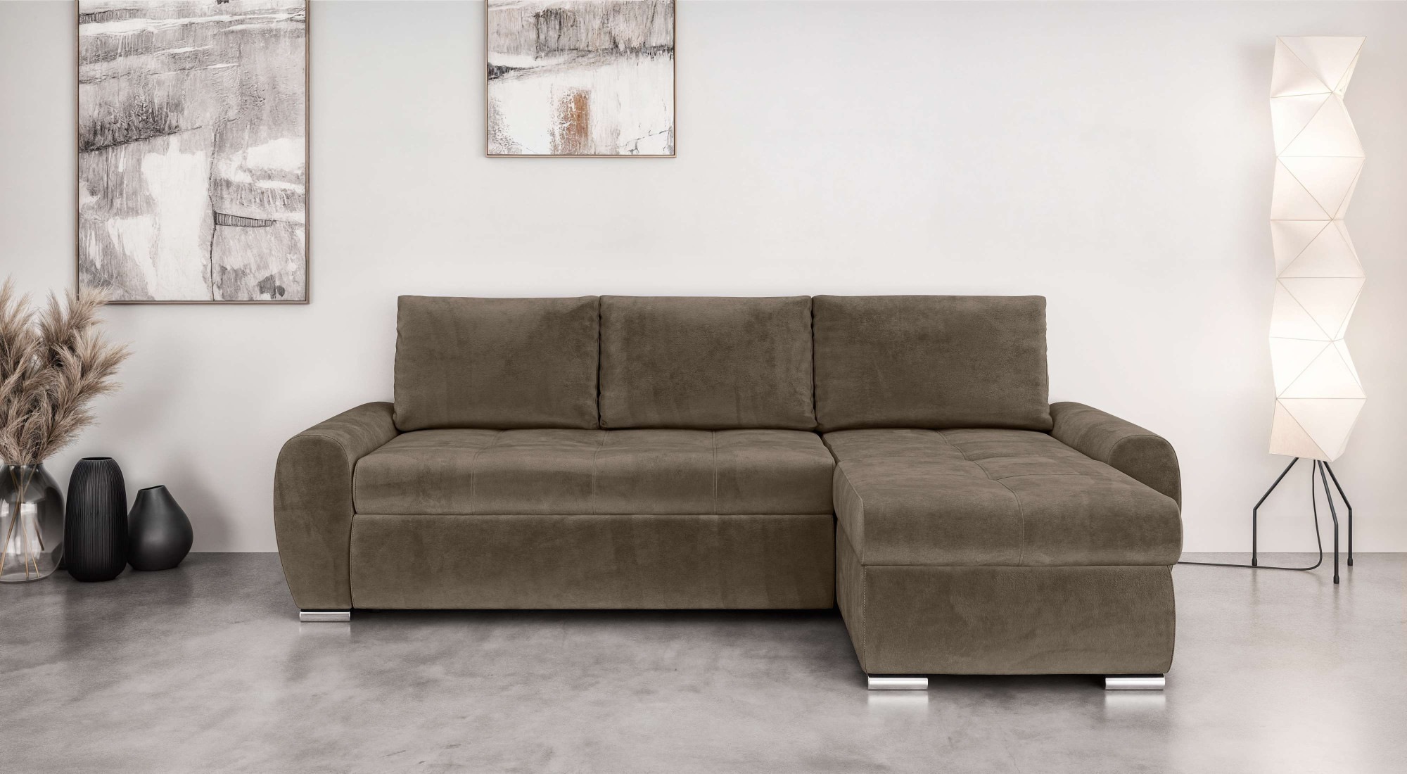 INOSIGN Ecksofa "Haverhill mit Bettfunktion und Bettkasten, B/H/T 237/89/16 günstig online kaufen