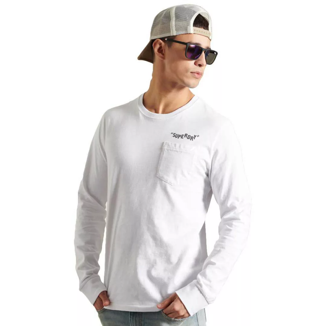 Superdry Sushi Rollers Pocket Langarm-t-shirt 2XL Optic günstig online kaufen