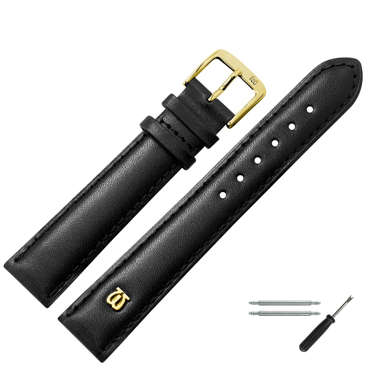 MARBURGER Uhrenarmband 16mm Leder günstig online kaufen