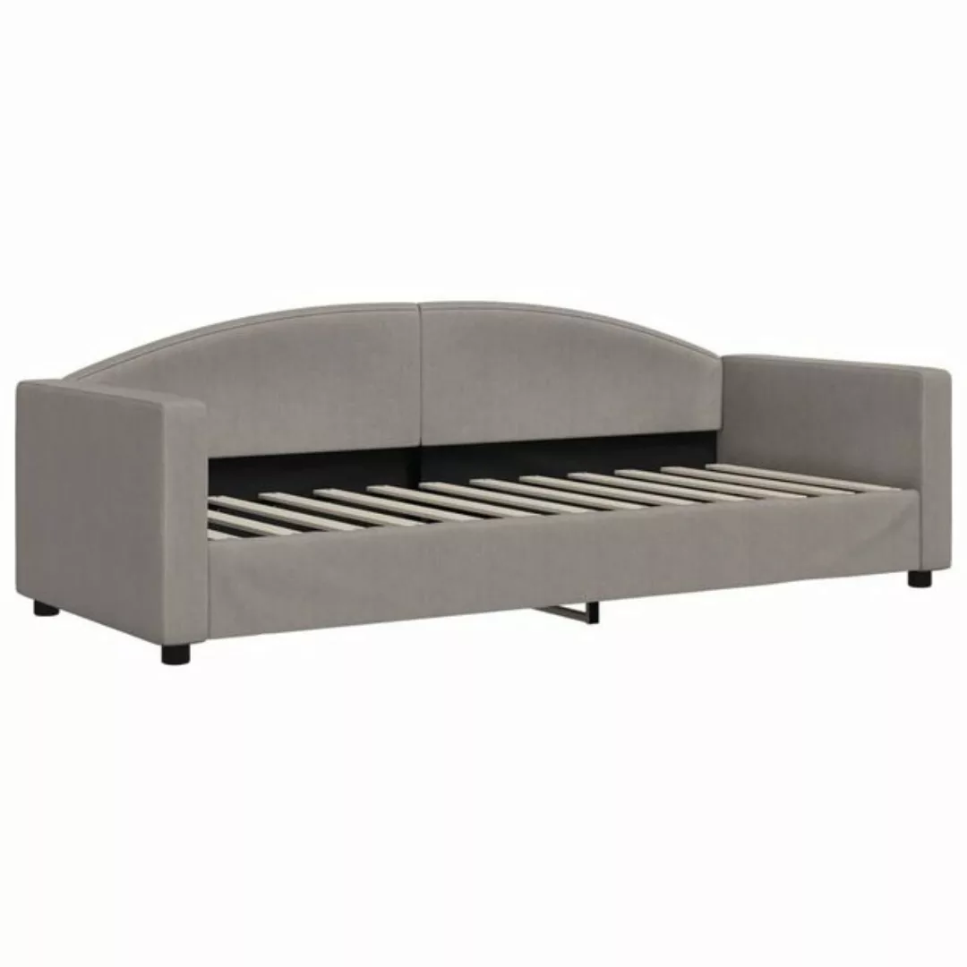 vidaXL Gästebett Tagesbett Taupe 80x200 cm Stoff Gästebett Gästecouch Gäste günstig online kaufen