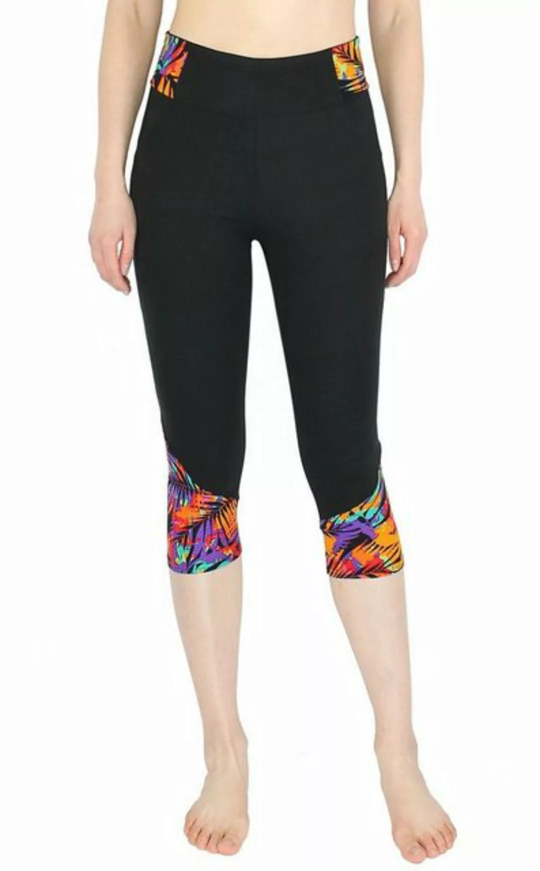 dy_mode Caprileggings Damen Capri Leggings 3/4 Fitness Hose Weiche Caprihos günstig online kaufen