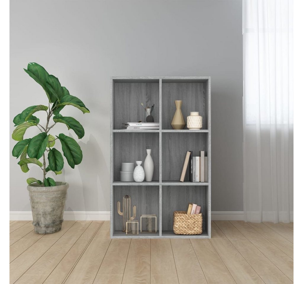 vidaXL Bücherregal BücherregalSideboard Grau Sonoma 66x30x98 cm Spanplatte günstig online kaufen