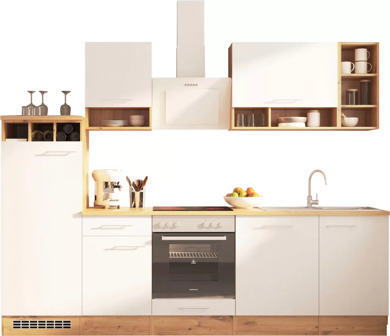 RESPEKTA Küche "Hilde", Breite 280 cm, wechselseitig aufbaubar günstig online kaufen