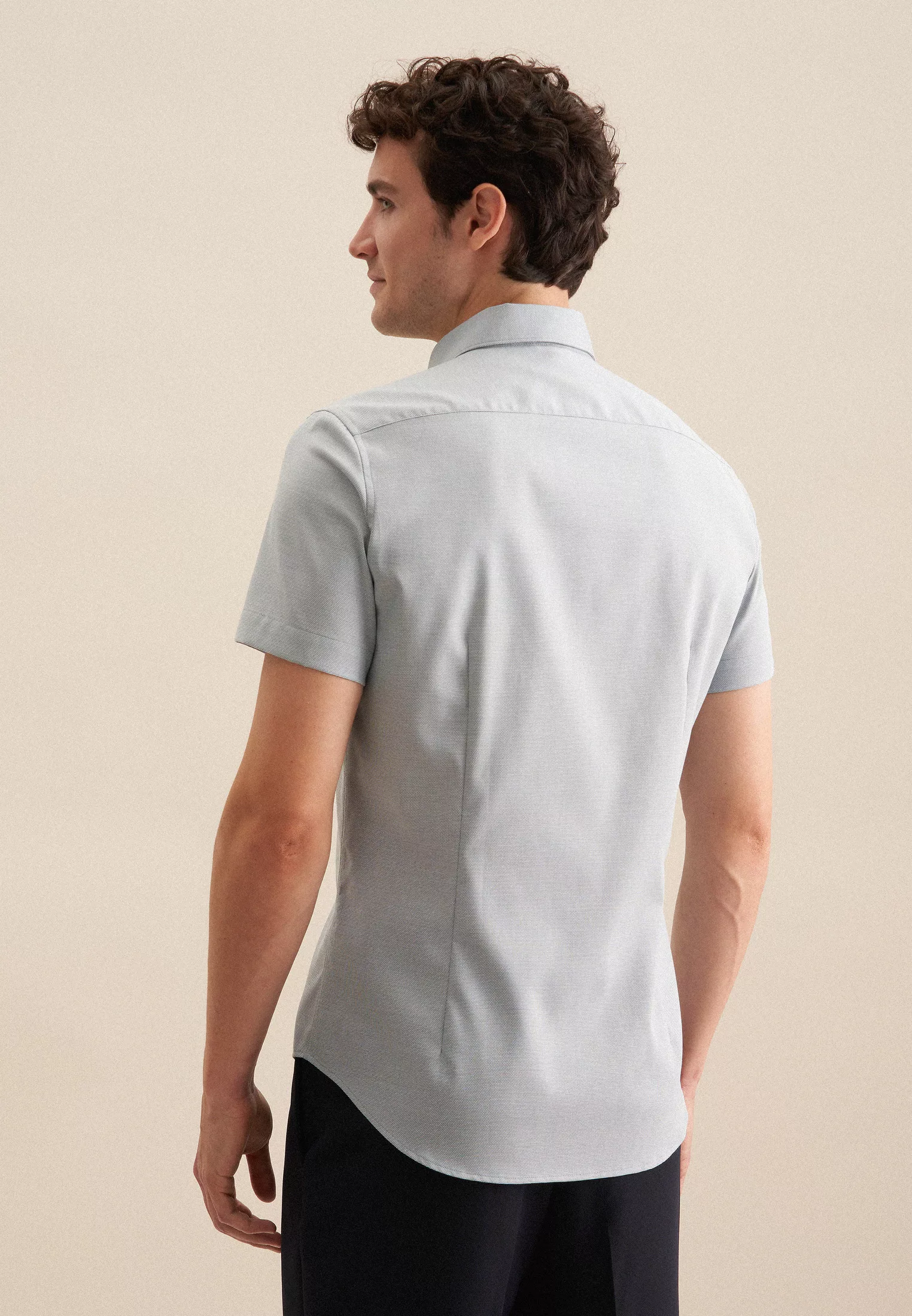 seidensticker Businesshemd "Shaped", Shaped Kurzarm Button-Down-Kragen Stru günstig online kaufen