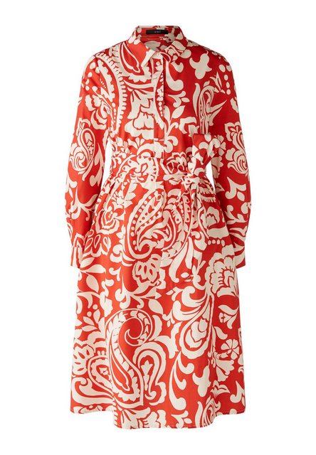 Oui Sommerkleid Hemdblusenkleid elastischer Baumwollpopeline günstig online kaufen