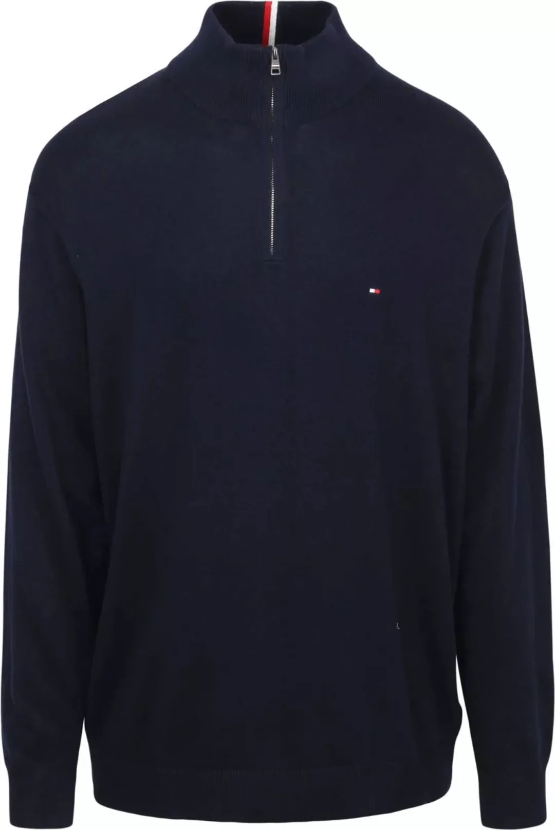 Tommy Hilfiger Big & Tall Half Zip Pullover Navy - Größe XXL günstig online kaufen