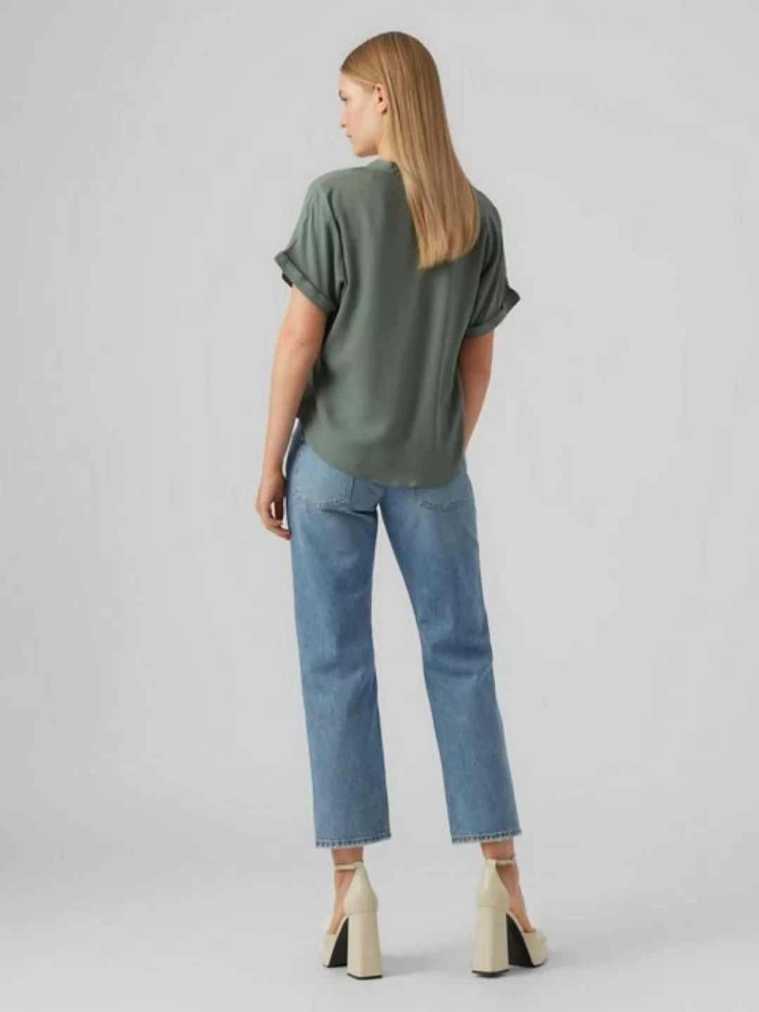 Vero Moda Shirtbluse "VMBEAUTY SS TOP GA NOOS" günstig online kaufen