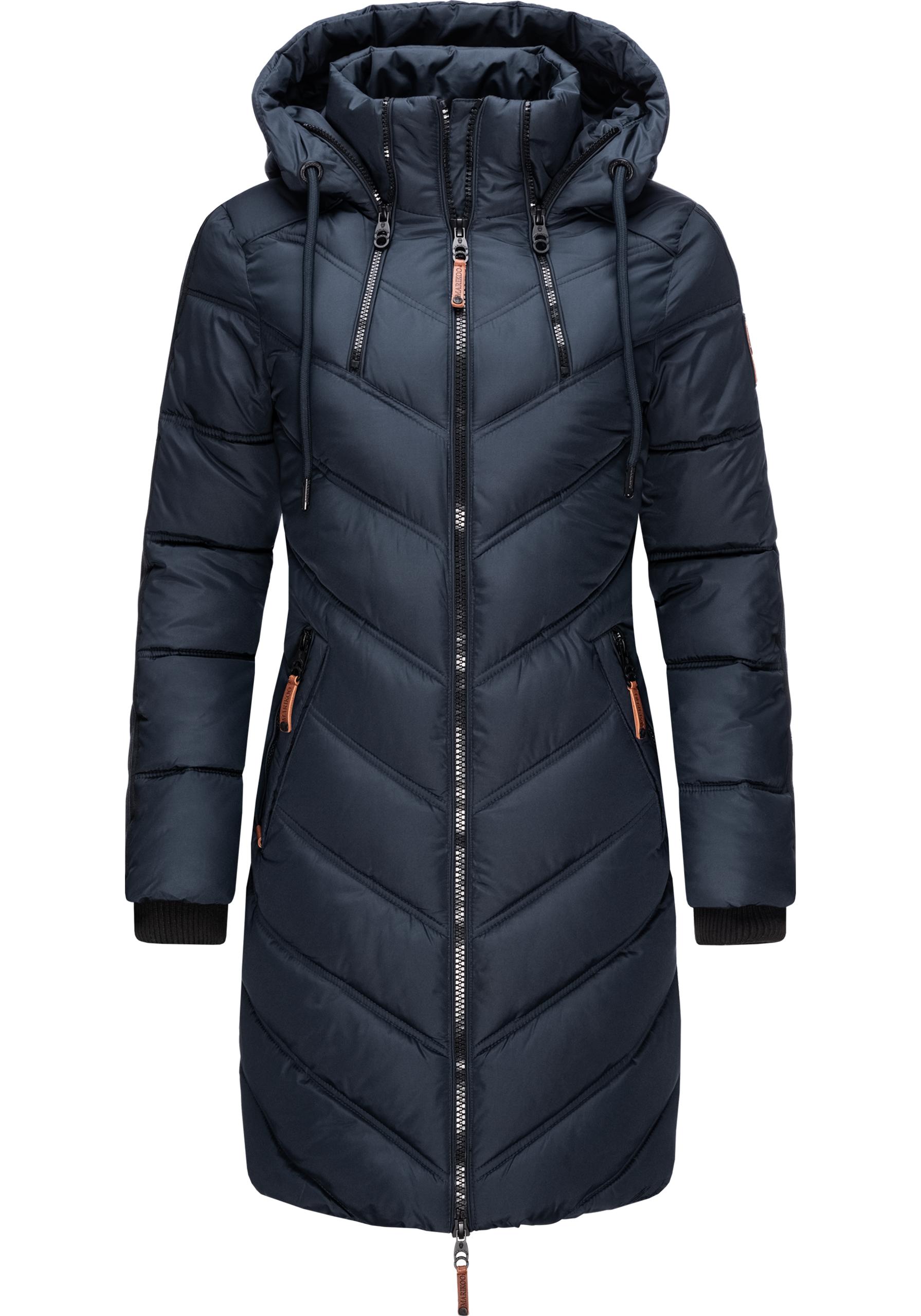 Marikoo Wintermantel "Armasa", modischer Damen Winter Steppmantel mit Kapuz günstig online kaufen