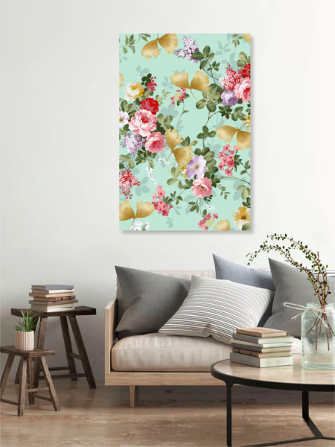 Poster / Leinwandbild - Where Flowers Bloom So Does Hope günstig online kaufen