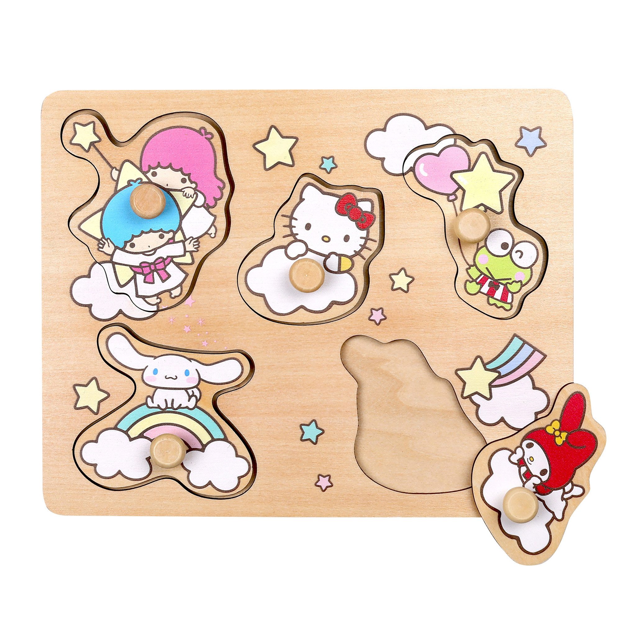 Micki Steckpuzzle Hello Kitty, 5 Puzzleteile günstig online kaufen
