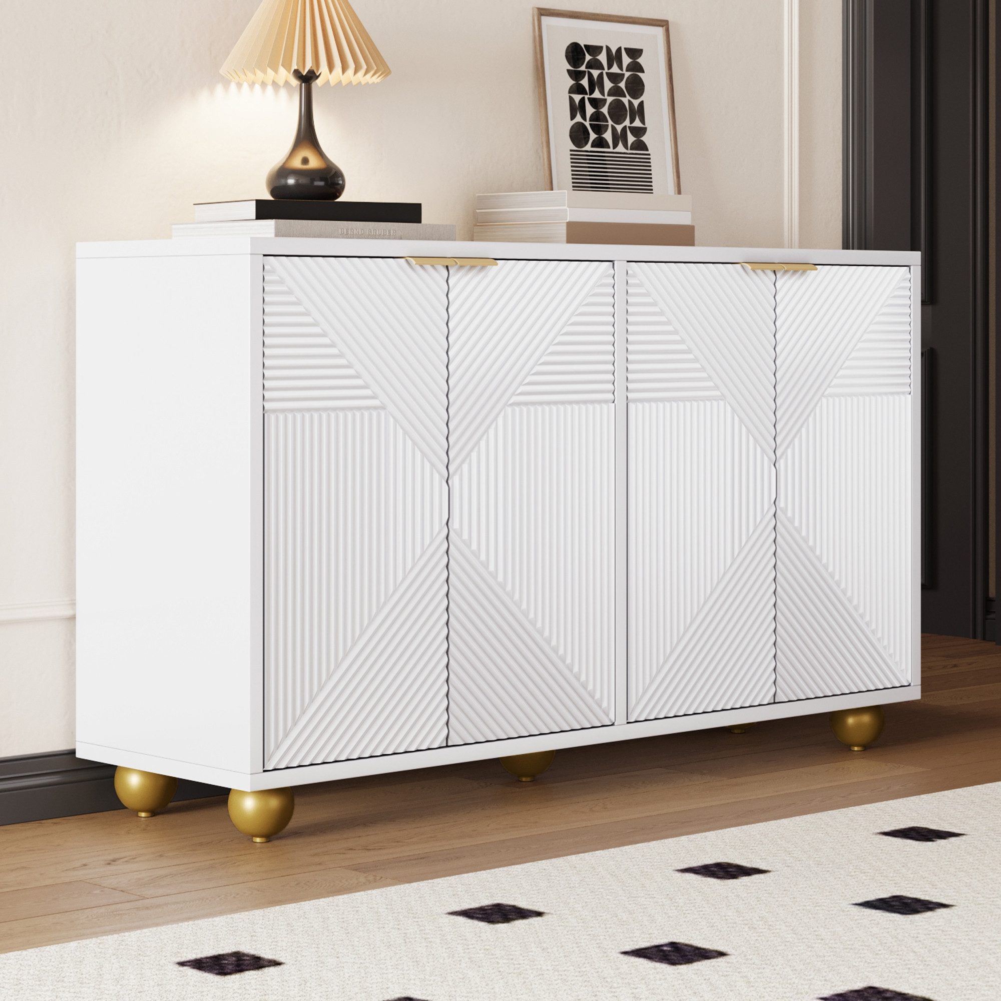 HAUSS SPOLE Sideboard mit vier geformten günstig online kaufen