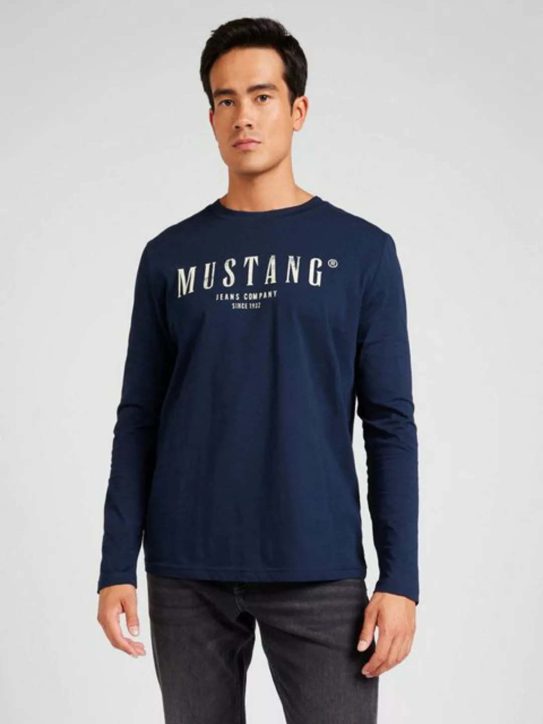 MUSTANG Langarmshirt ASHEVILLE (1-tlg) günstig online kaufen