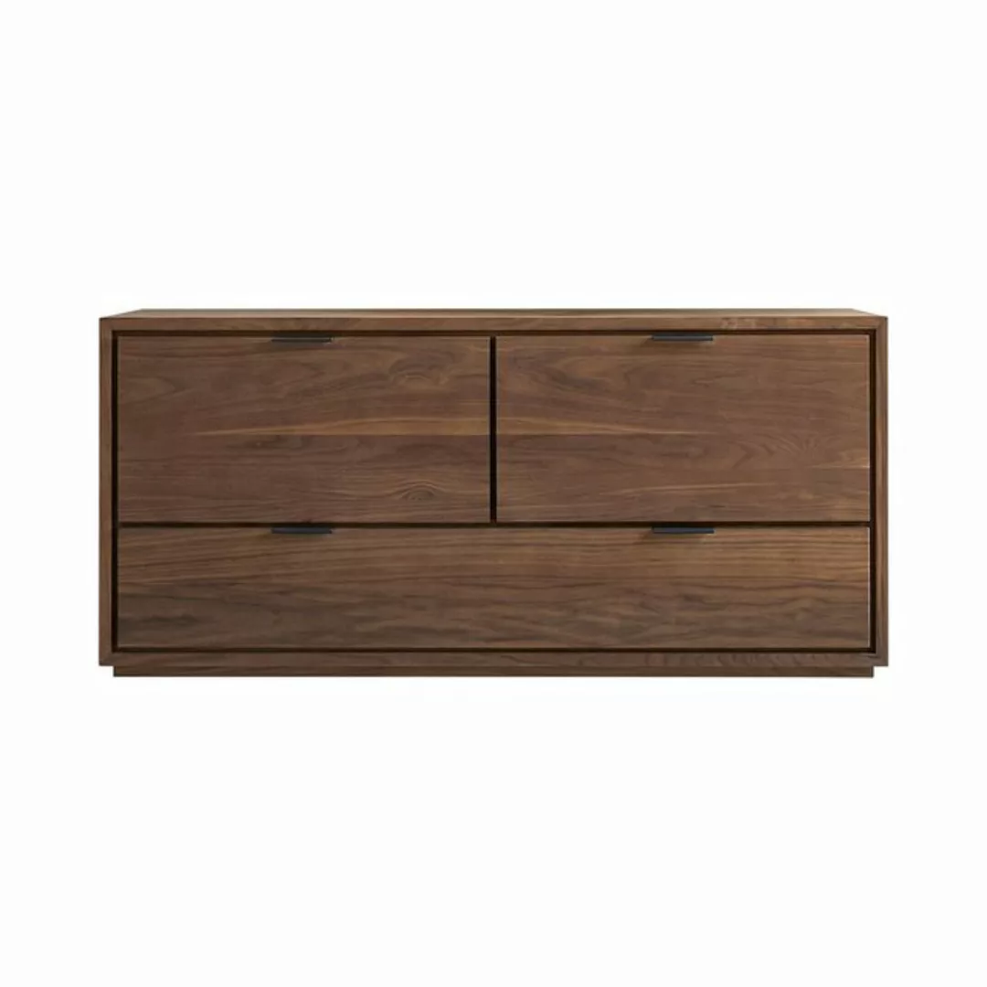 Tikamoon TV-Schrank Senson TV-Schrank aus massivem Nussbaum 120 cm günstig online kaufen