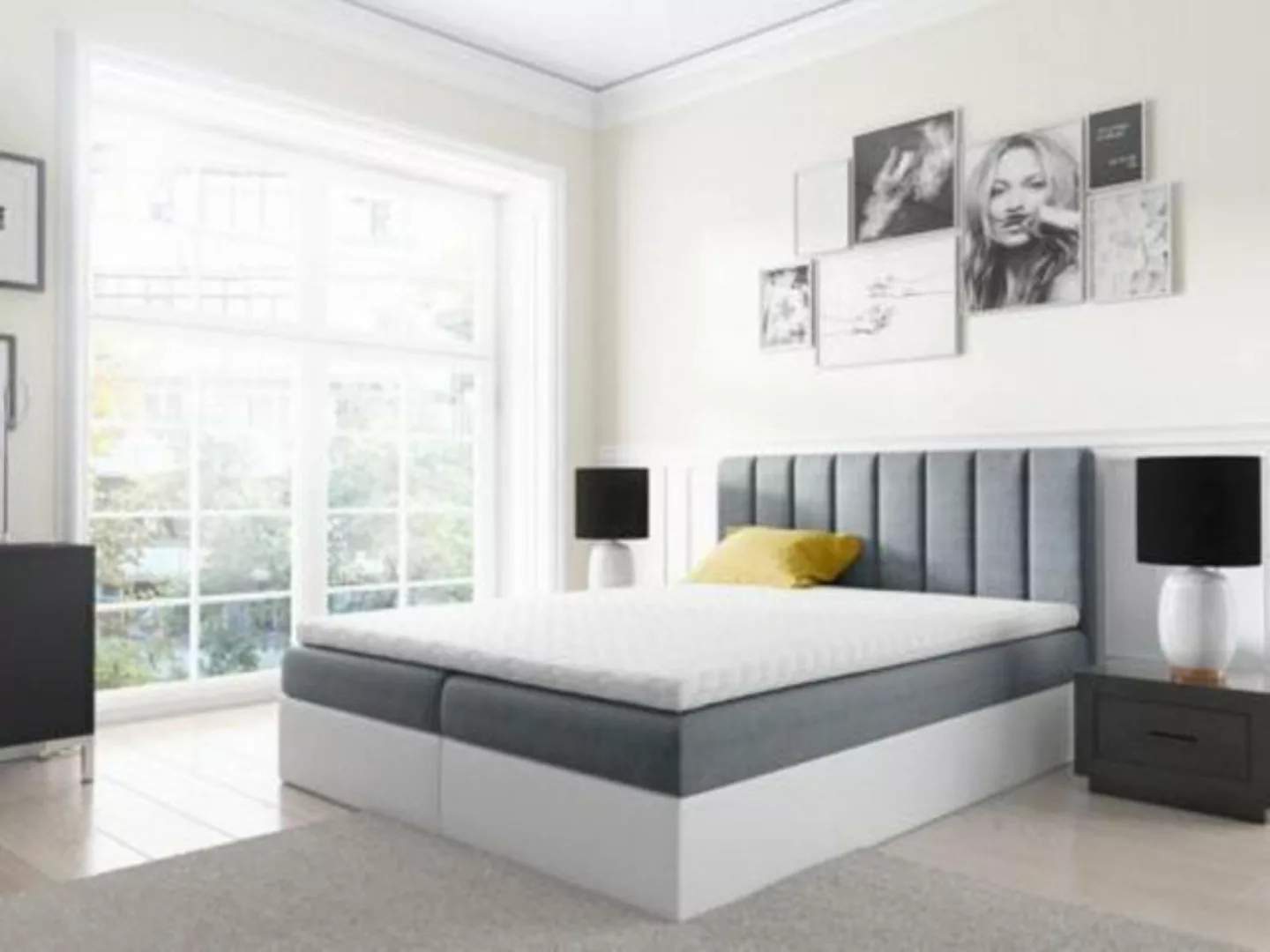 JVmoebel Bett, Boxspringbett Doppelbett Bett mit Bettkasten Ehebett Betten günstig online kaufen