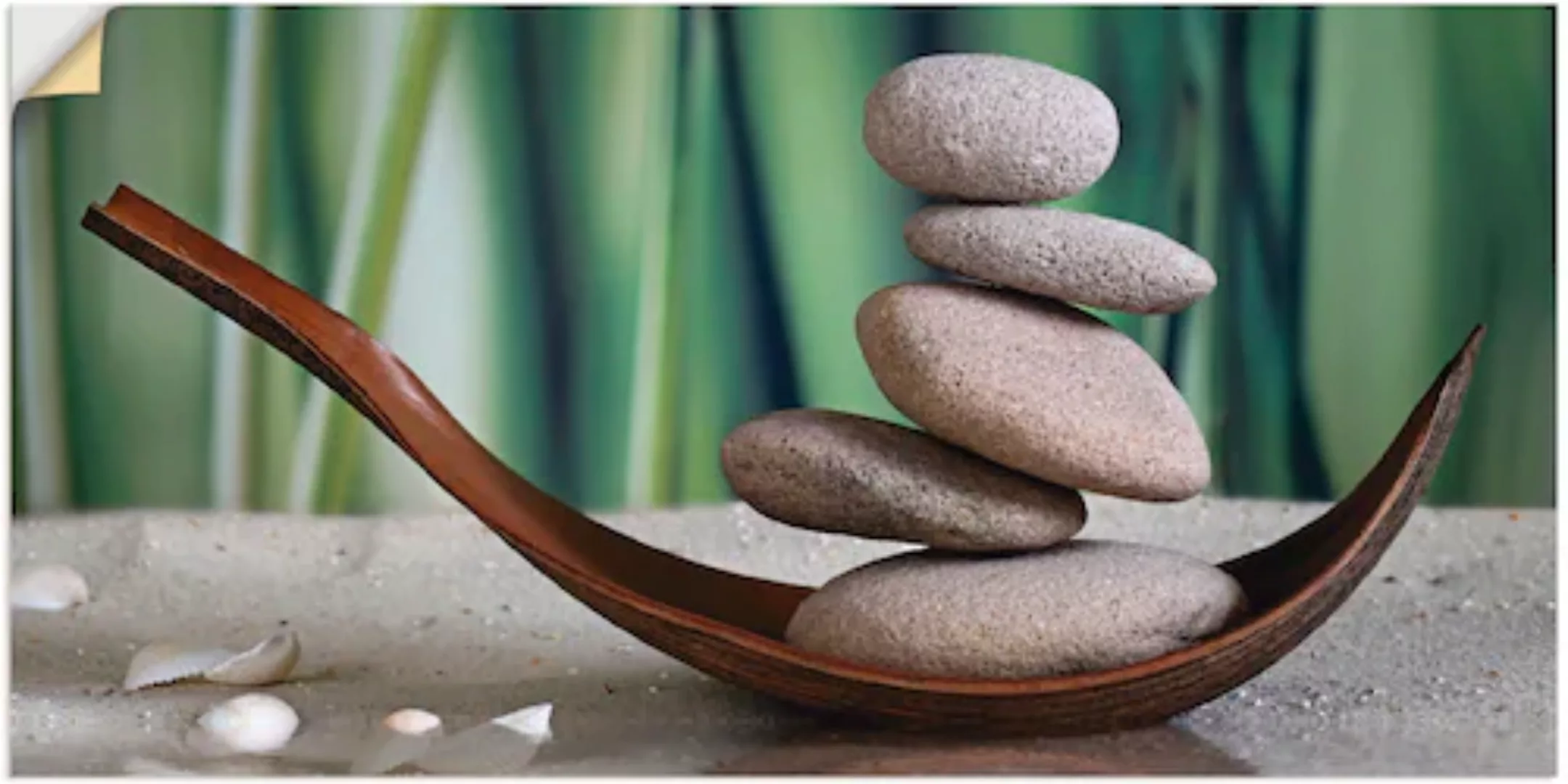 Artland Wandbild »Gleichgewicht«, Zen, (1 St.), als Leinwandbild, Poster, W günstig online kaufen