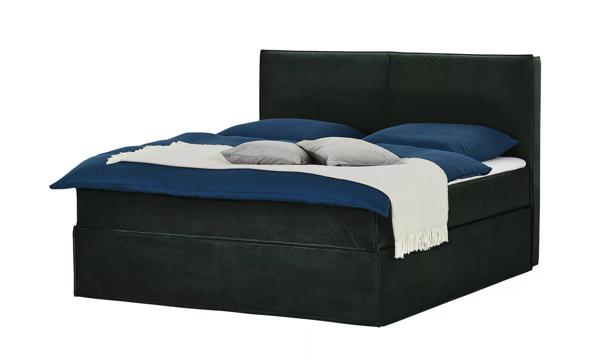 Boxi Boxspringbett 180 x 200 cm - grün - 180 cm - 125 cm - Betten > Boxspri günstig online kaufen