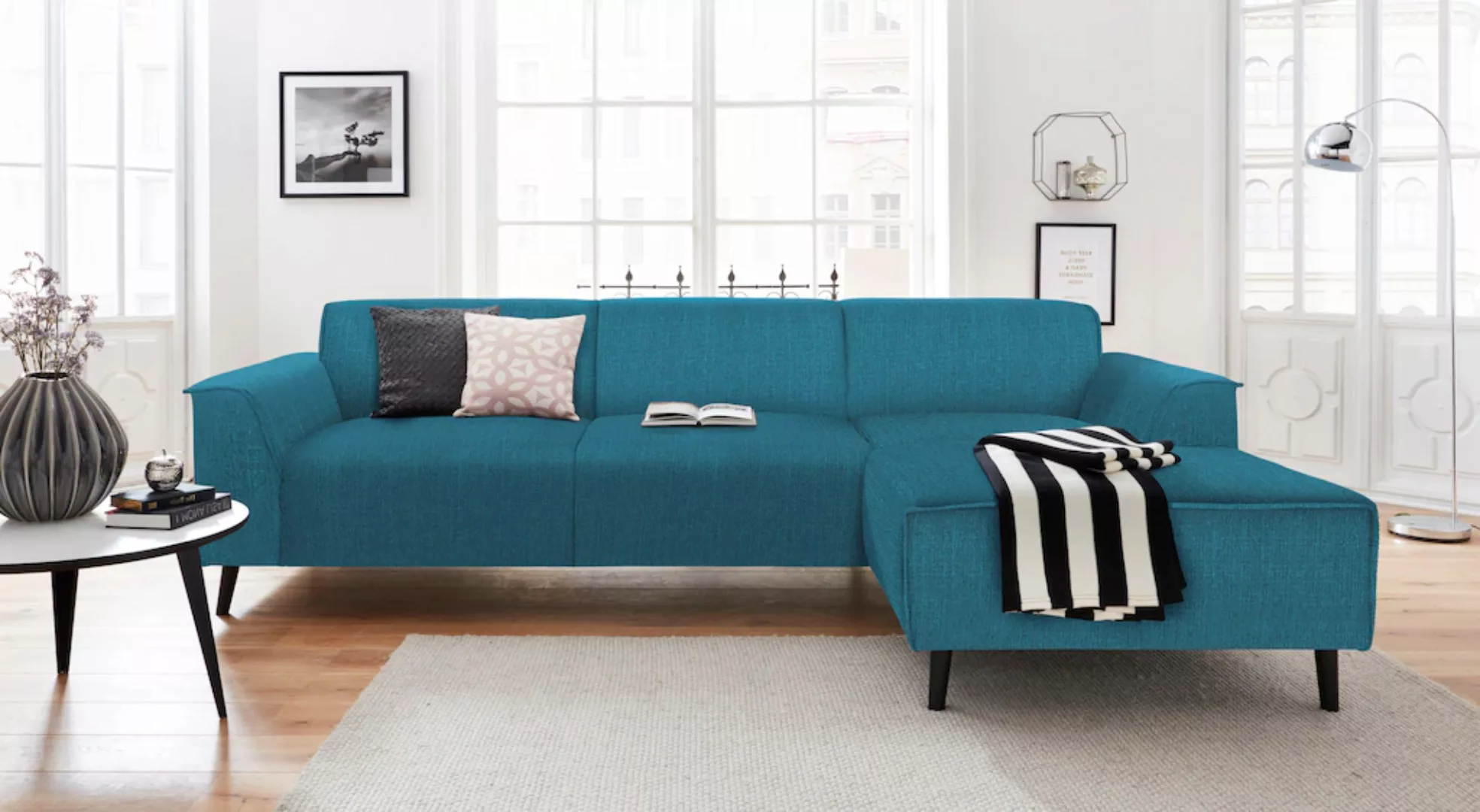 DOMO collection Ecksofa »Amora, inklusive komfortablem Federkern für mehr S günstig online kaufen