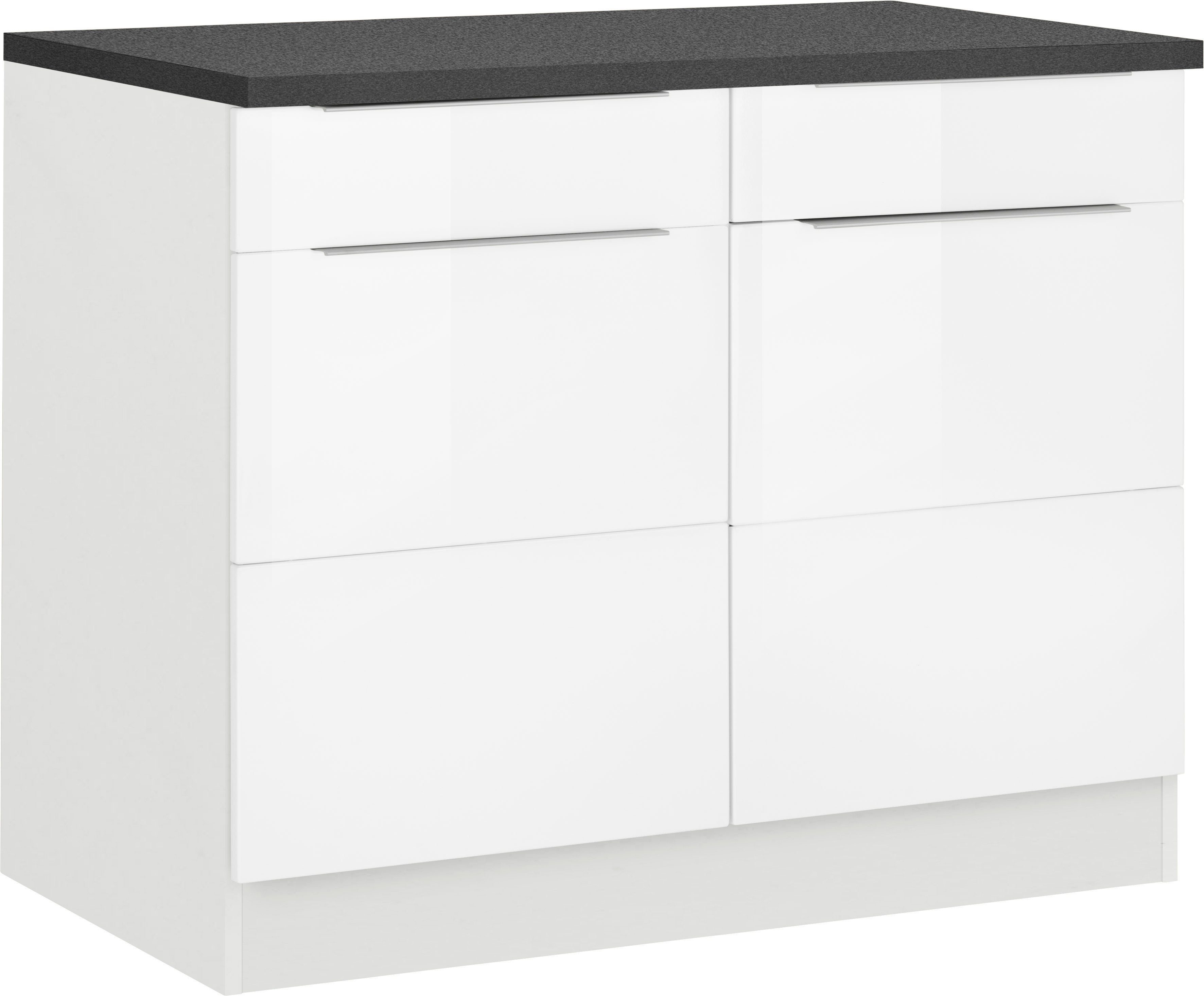 KOCHSTATION Unterschrank "KS-Brindisi", 100 cm breit, viel Stauraum günstig online kaufen