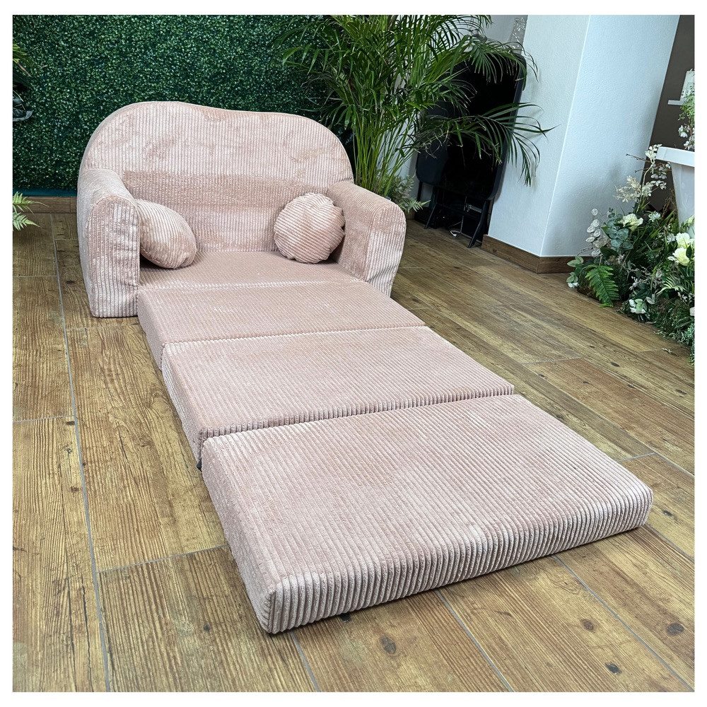 FORTISLINE Kindersofa Kindersofa Rosalia Ausklappbares Sofa günstig online kaufen