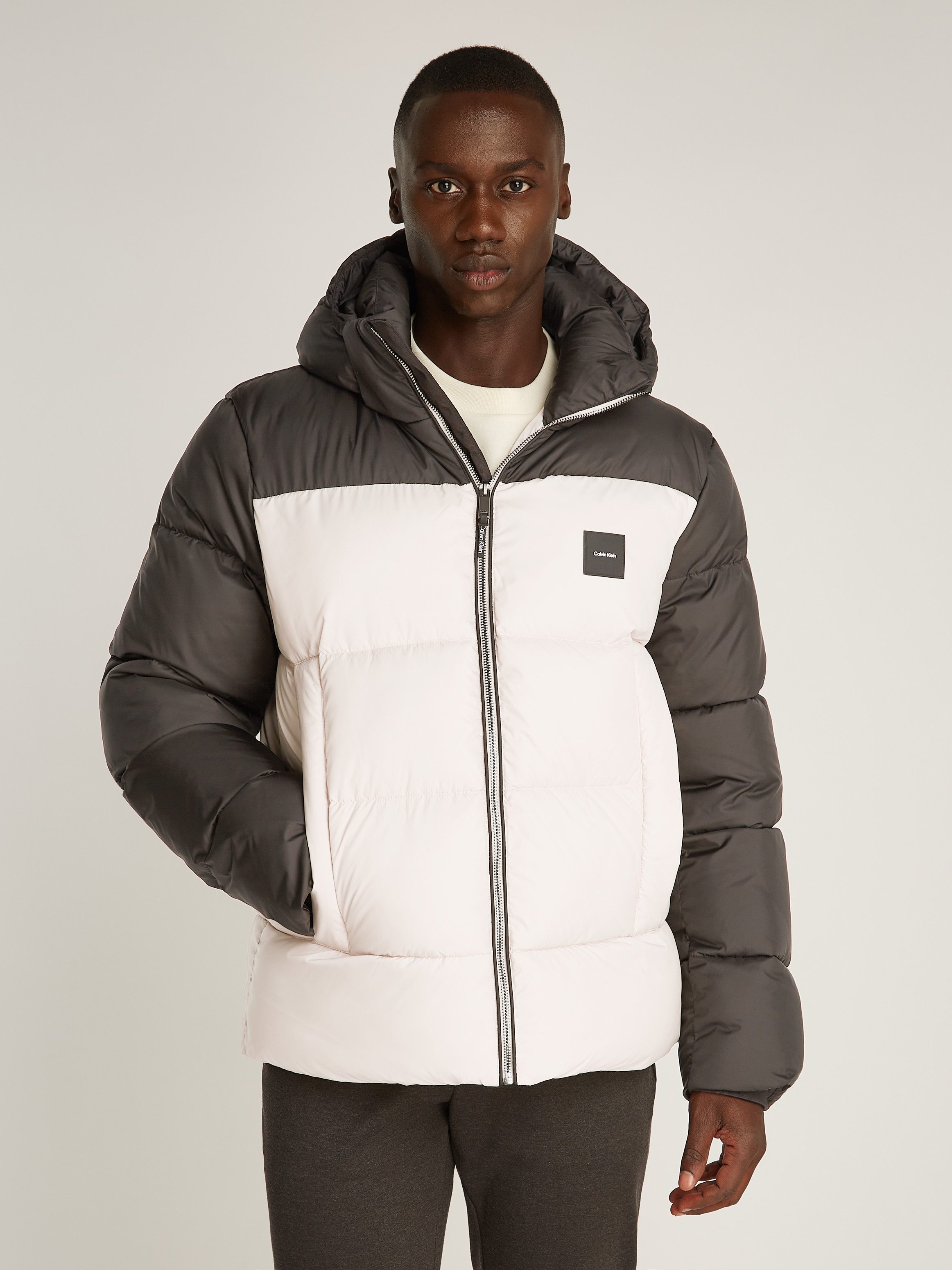 Calvin Klein Outdoorjacke HOODED QUILT COLOR-BLOCK günstig online kaufen