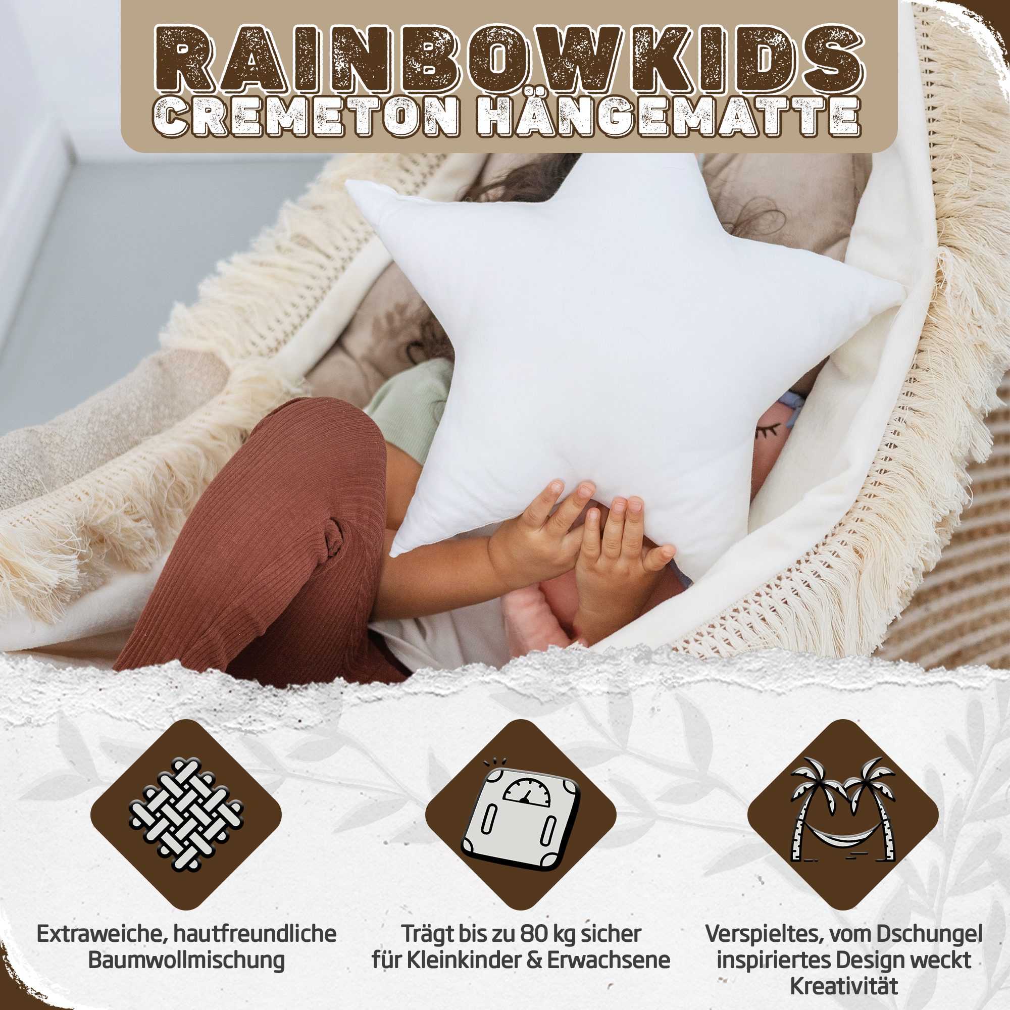 Rainbow Kids Hängematte für Kinder für günstig online kaufen