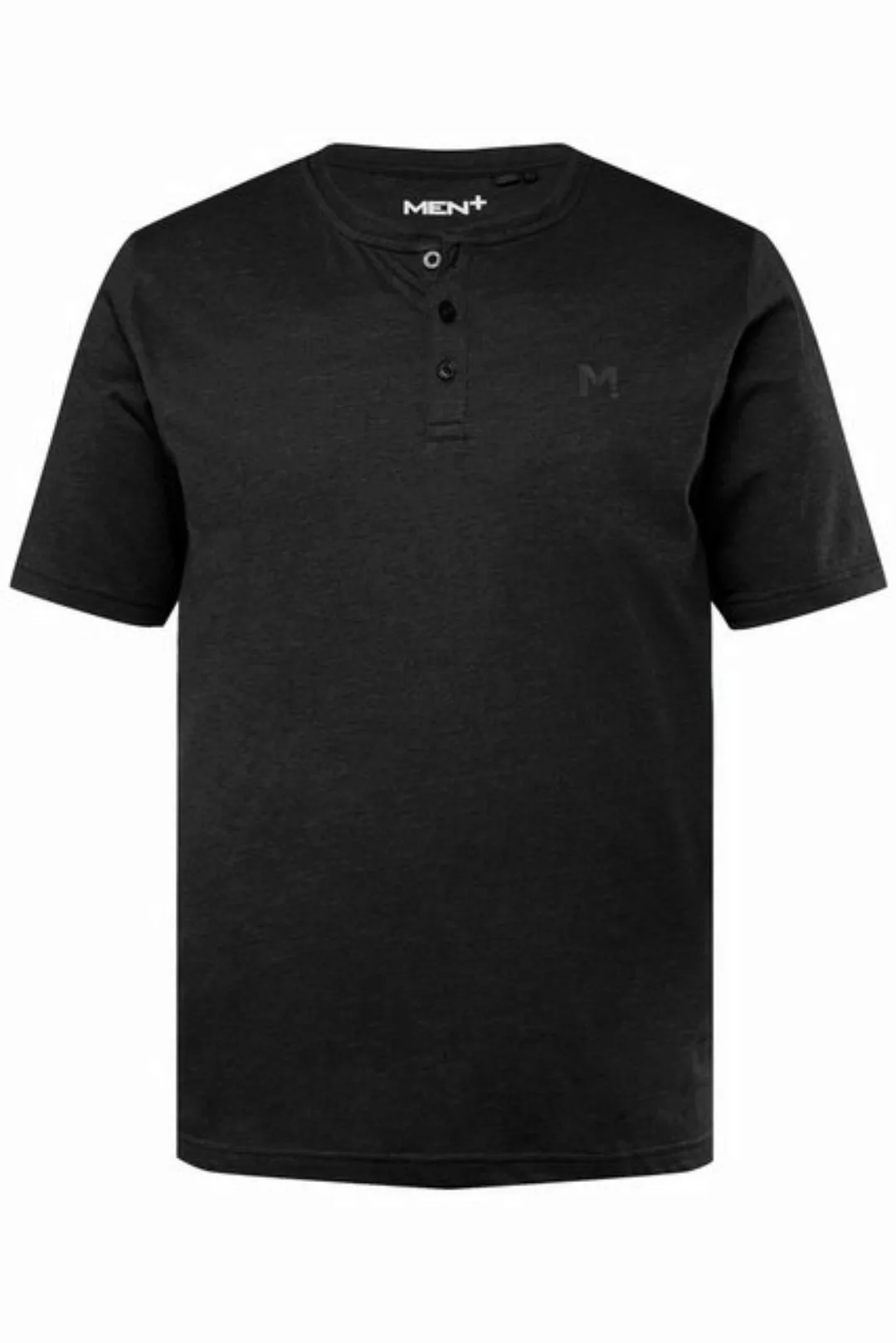 Men Plus T-Shirt Men+ Henley Basic Halbarm Rundhals bis 8 XL günstig online kaufen