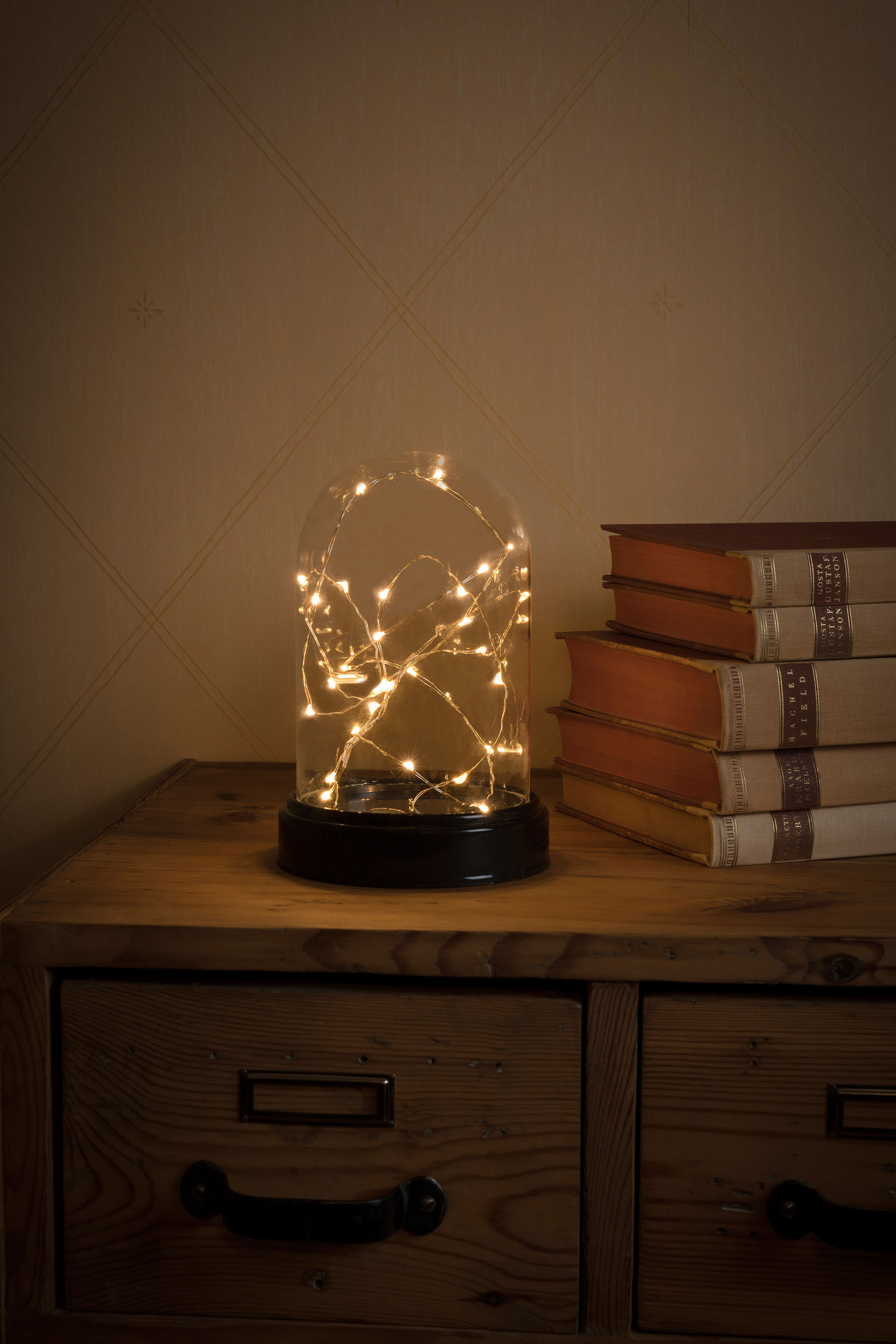 KONSTSMIDE LED Dekolicht, 30 flammig-flammig, LED Dekoglaskuppel mit silber günstig online kaufen