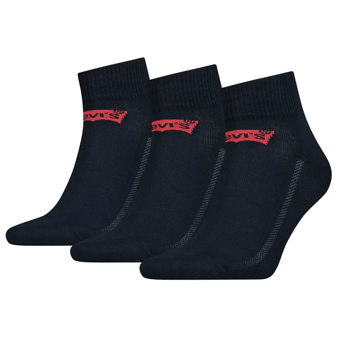 Levi´s ® Batwing Logo Mid Socken 3 Paare EU 35-38 Navy günstig online kaufen