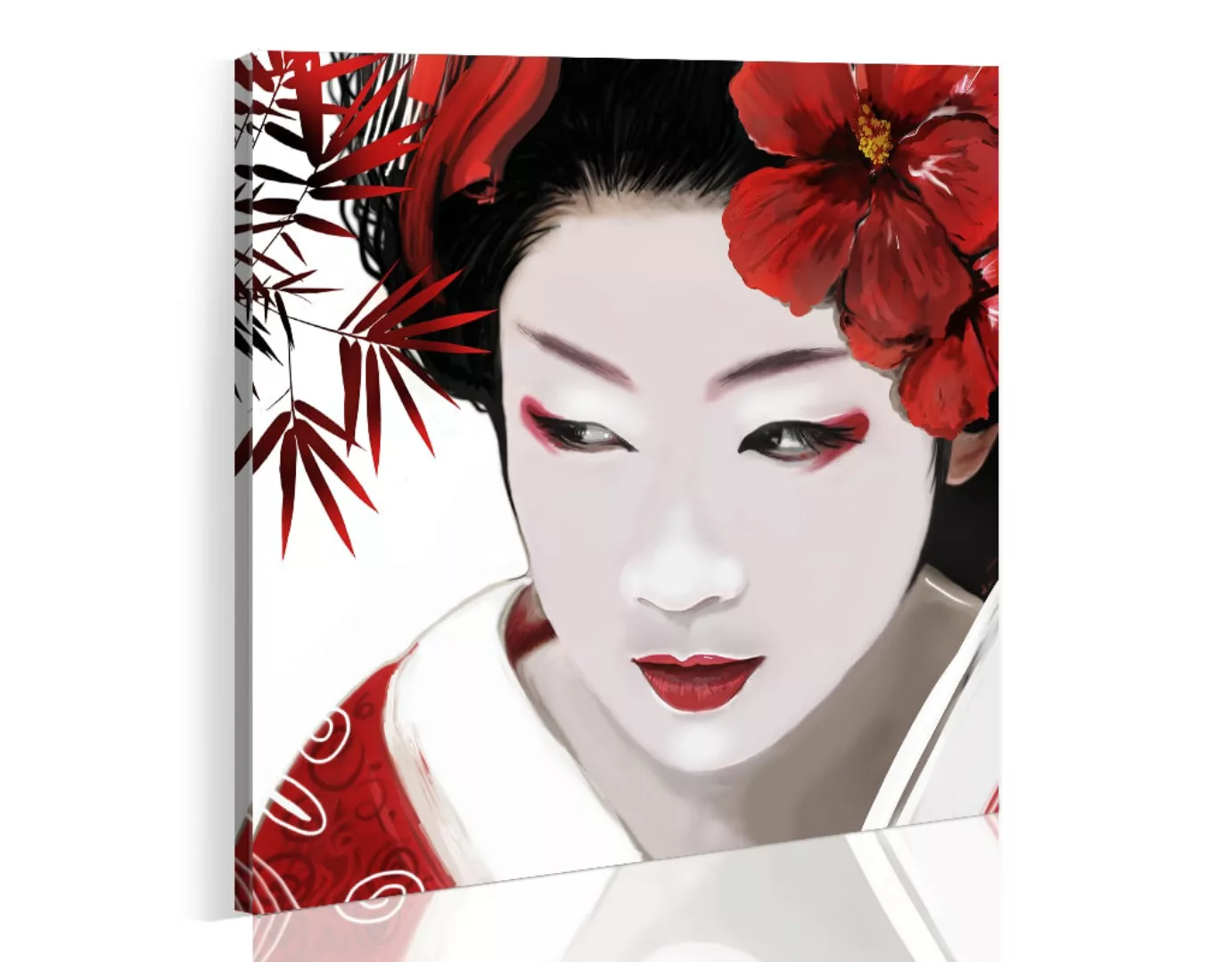 Wandbild - Japanische Geisha günstig online kaufen