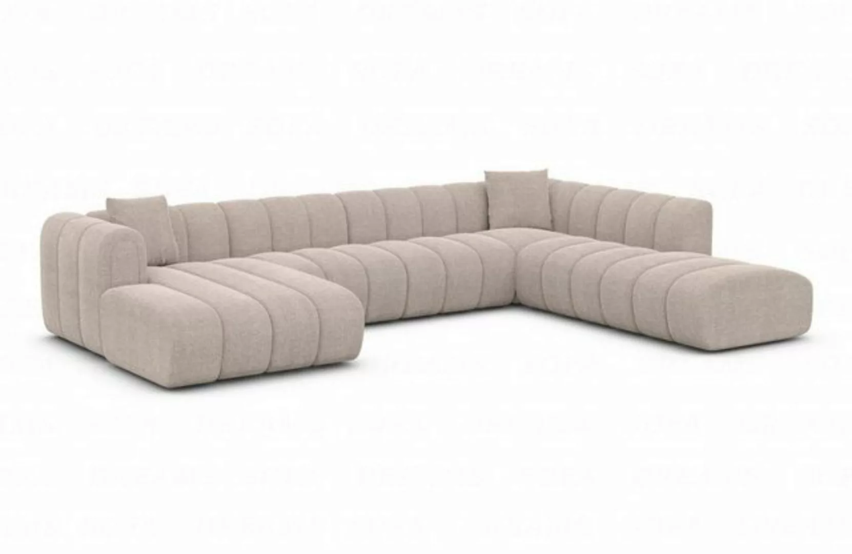 Sofa Dreams Wohnlandschaft Luxus Stoff Sofa Stoffcouch Polster Couch Almagr günstig online kaufen
