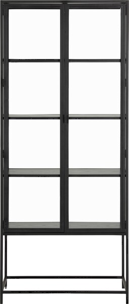 ACTONA GROUP Glasvitrine, mit Glastüren und Metallrahmen, 4 Einlegeböden, B günstig online kaufen