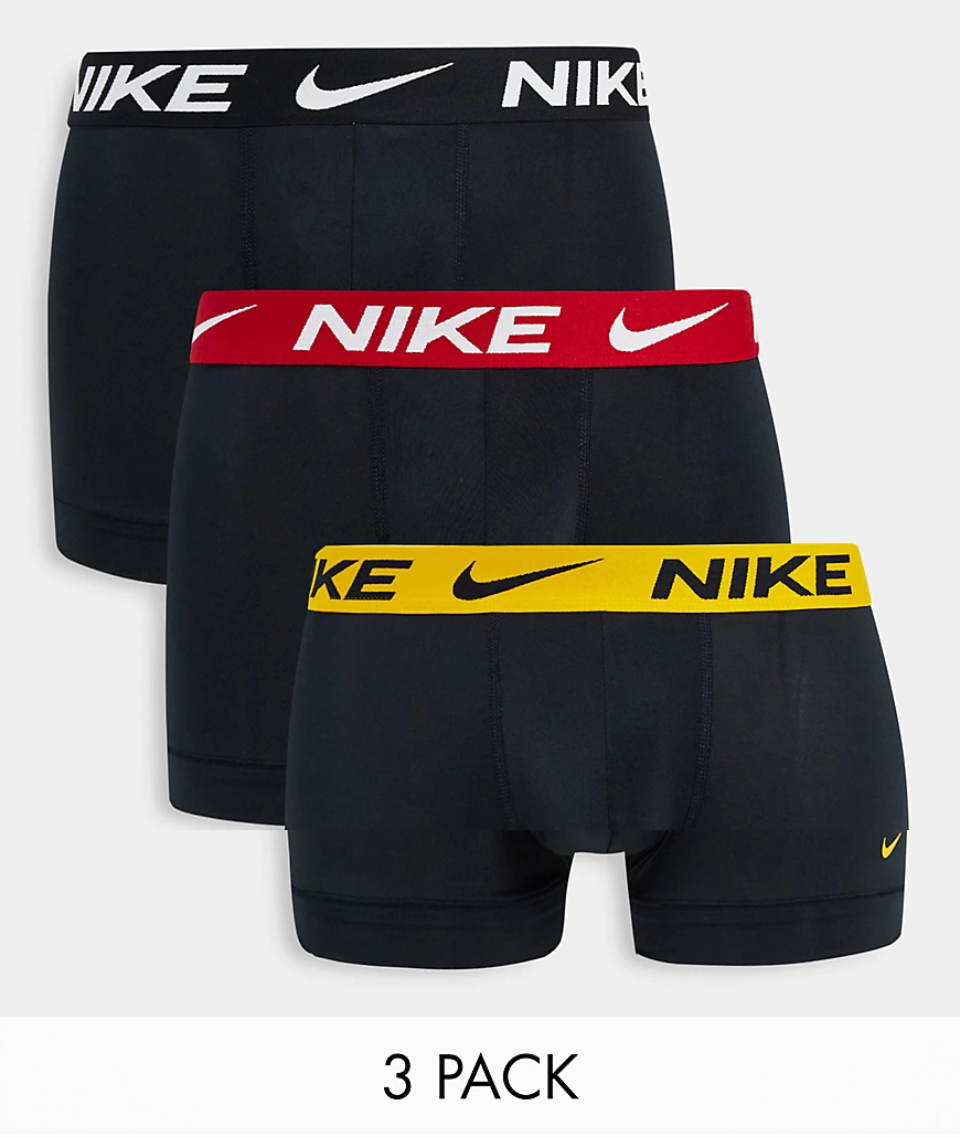 Nike – 3er-Pack Unterhosen aus Mikrofaser mit Stretchanteil in Schwarz mit günstig online kaufen