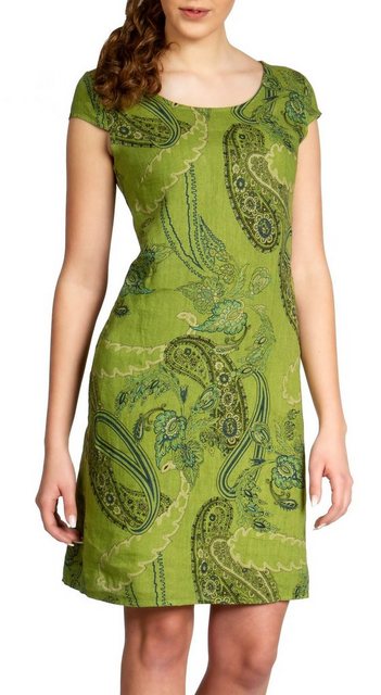 Caspar Sommerkleid SKL022 Damen Sommer Leinenkleid mit Paisley Print bis Gr günstig online kaufen