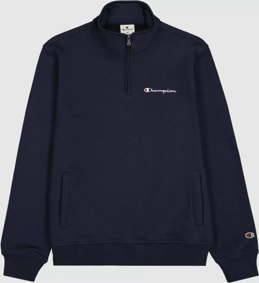 Champion Sweatshirt Half Zip Sweatshirt mit Logo - Dunkelblau günstig online kaufen