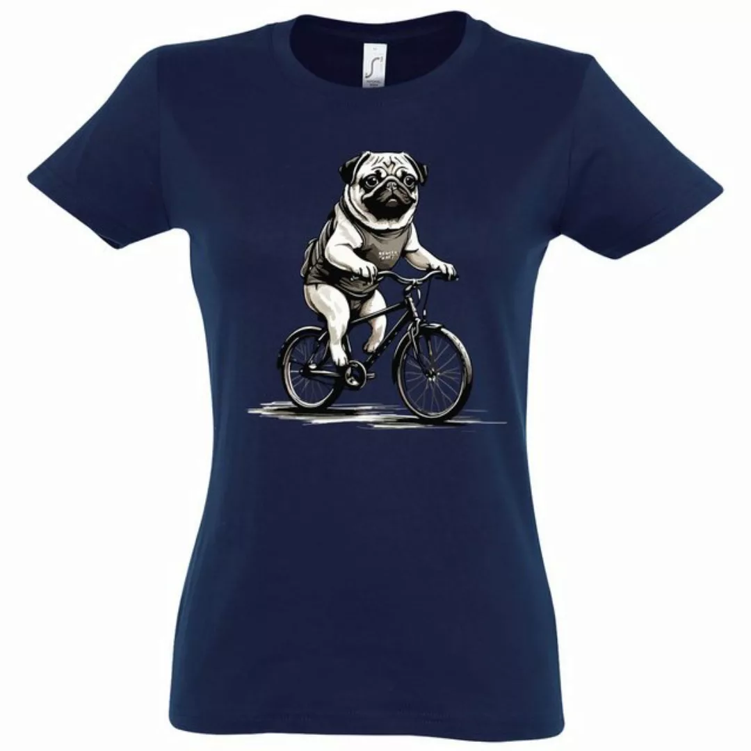 Youth Designz Print-Shirt Mops Fahrrad Damen T-Shirt mit modischem Frontpri günstig online kaufen