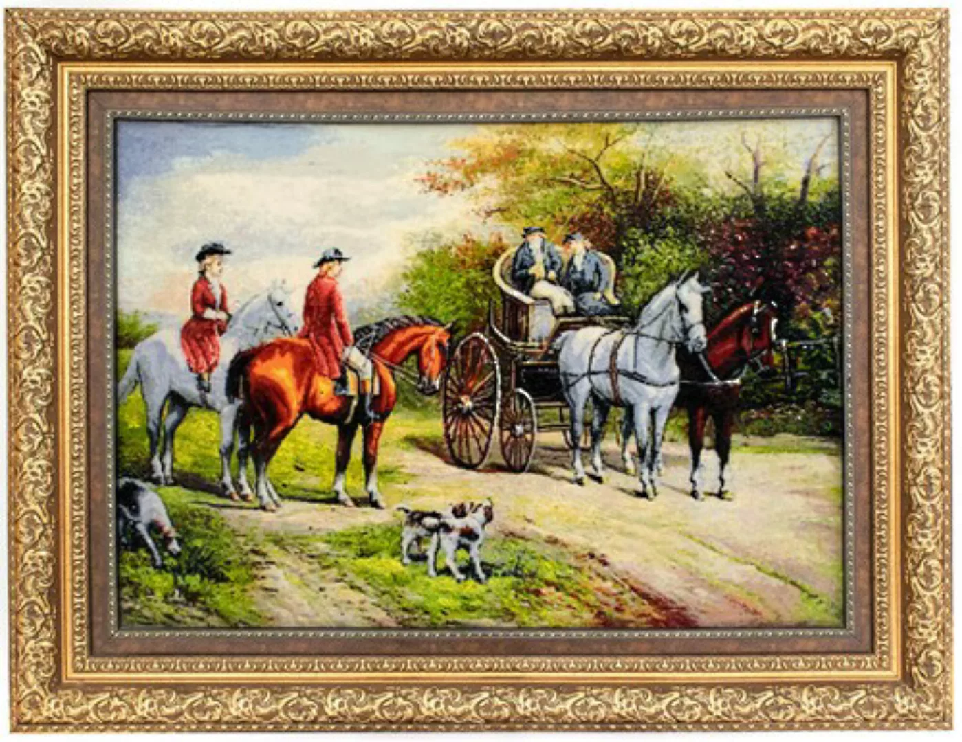 morgenland Wandteppich »Bild-Teppich Figurativ 98 x 78 cm«, rechteckig, Uni günstig online kaufen