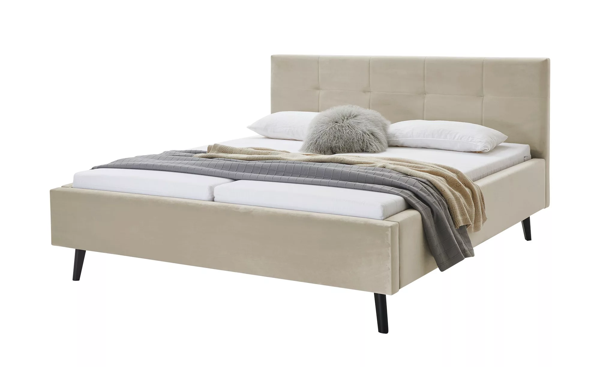 Polsterbett mit Bettkasten Evita ¦ beige ¦ Maße (cm): B: 196 H: 110 Betten günstig online kaufen